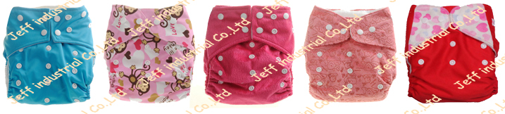 中国でのベビー用品2014年新しいデザイン卸売赤ちゃん幼児1サイズ調整可能な布おむつソリッドカラー印刷されたパターン問屋・仕入れ・卸・卸売り