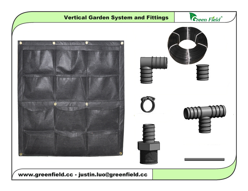 緑のフィールド点滴灌漑システムのための垂直庭園仕入れ・メーカー・工場