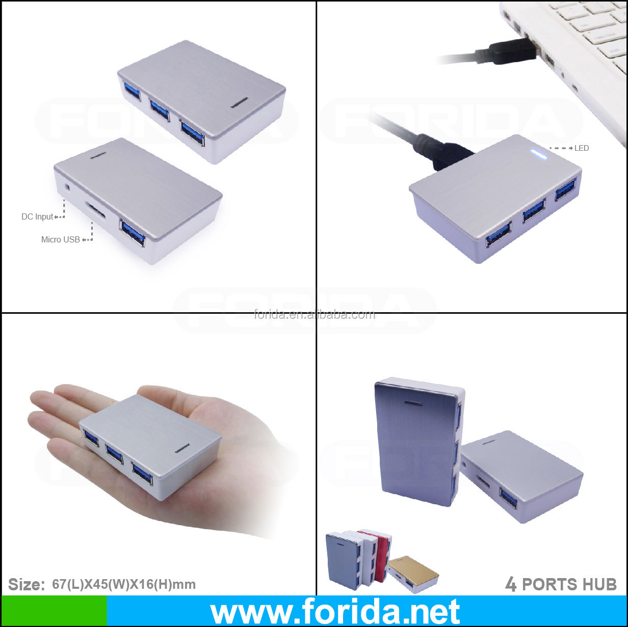 アルミスリムサイズのワイヤレスforidasuperspeedusb3.0ハブ問屋・仕入れ・卸・卸売り