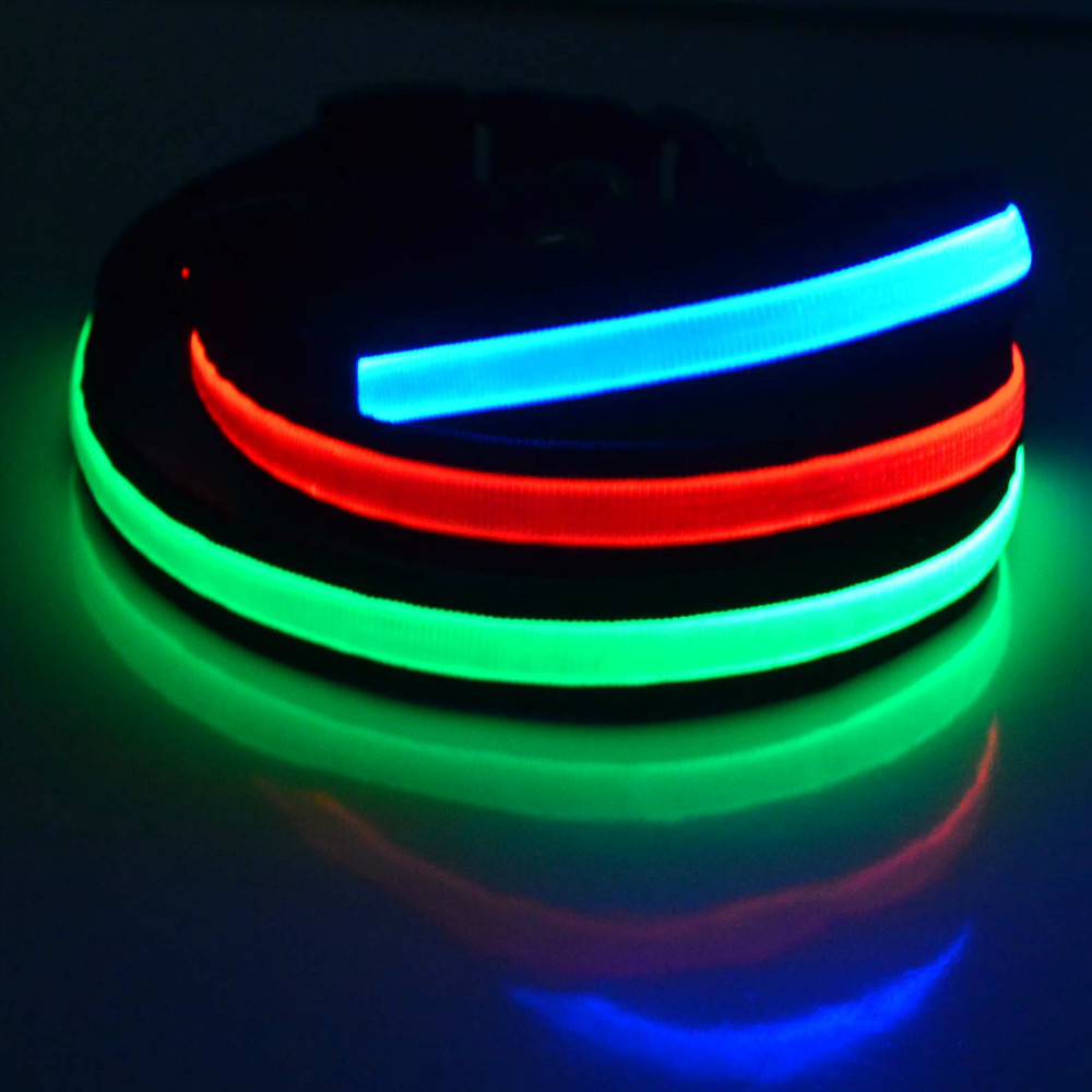 Design New Super Bright Nylon LED dog collar .jpg