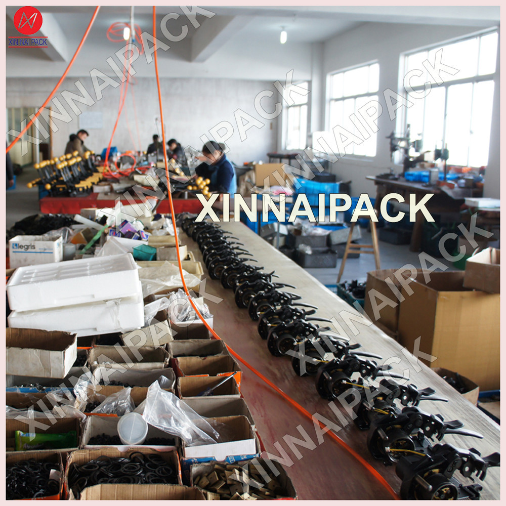 Xn-手すりバッテリ駆動プラスチックppペット自動梱包機仕入れ・メーカー・工場