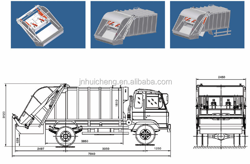 Sinotruk howo 4*2 8cbm 10cbm コンパクタ ごみ トラック仕入れ・メーカー・工場