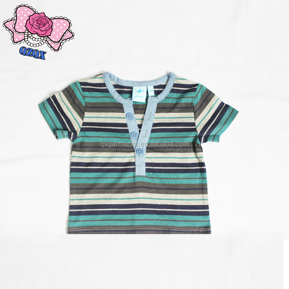 赤ちゃん男の子ストライプtシャツ夏の服仕入れ・メーカー・工場