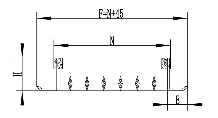 SDG-P-single-deflection-air-grille-drawing