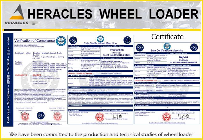 Heracles 0.8 to<em></em>nhydrostatic ホイール ローダー と フロント エンド シャベル ローダー仕入れ・メーカー・工場