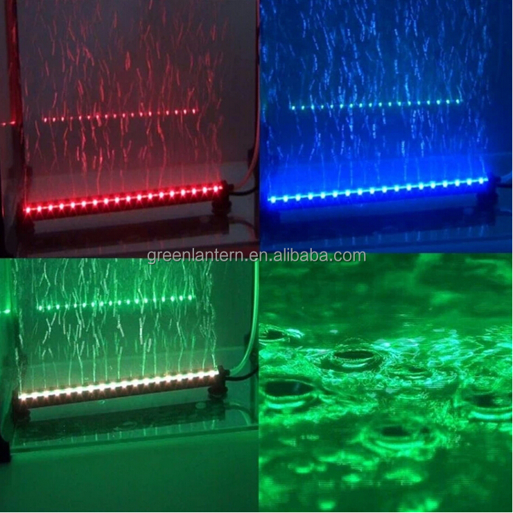 新しいデザインRGBカラフルな気泡LED水族館ライト水中水槽コーラル