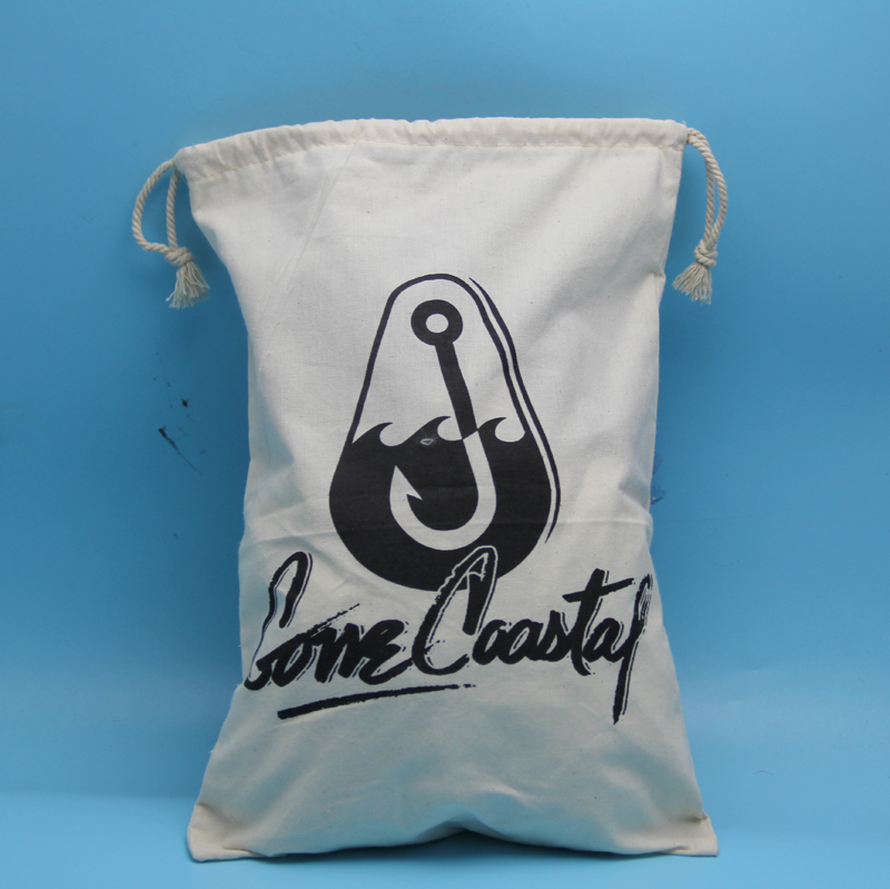 Eco Logo Printed Dust Bag For Handbag organic cotton drawstring bags/cotton fabric bag wholesale