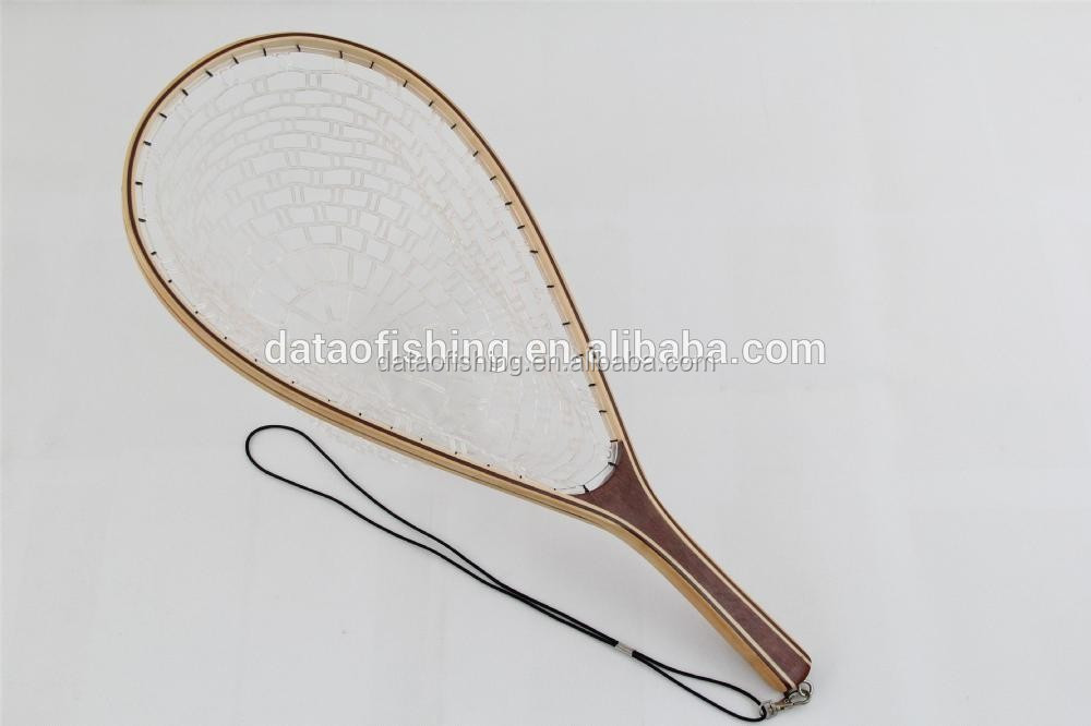 Rubber Net Long Handle Wooden Fishing Landing Net Buy Fishing Landing