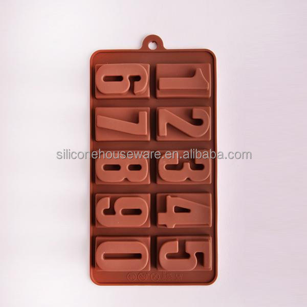チョコレートケーキ3d数シリコーン子供のための金型問屋・仕入れ・卸・卸売り