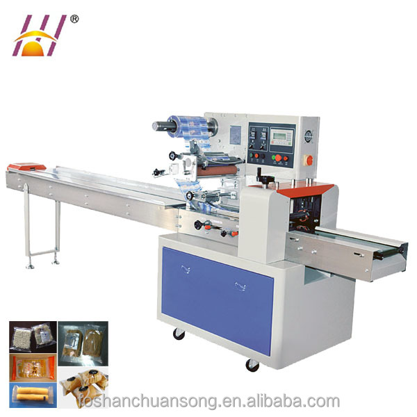 Horizontal packaging machines for chocolate bar, candies, biscuits