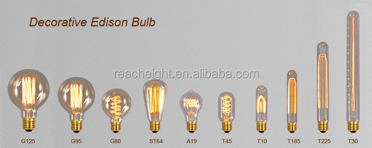 アンティークエジソンのスタイル電球g125スパイラル炭素電球のフィラメント仕入れ・メーカー・工場