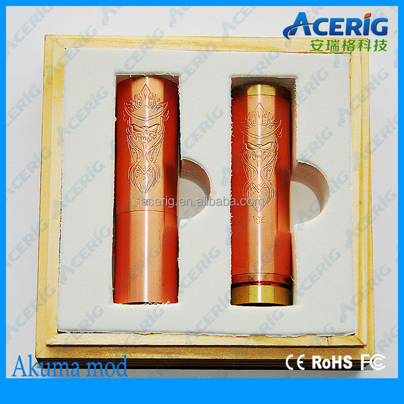 New arrive Acerig 1:1 clone cooper akuma mod /akuma mod clone/26650 AKUMA MOD