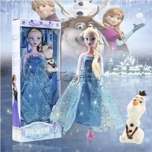 冷凍の人形のおもちゃアンナ輝きプリンセスと魔法の持つ人形diyエルザ冷凍長い髪問屋・仕入れ・卸・卸売り