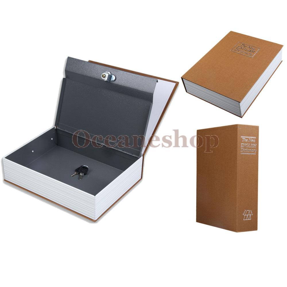 Dictionary Style Yellow Safe Storage Box Secret Money Valuables Case