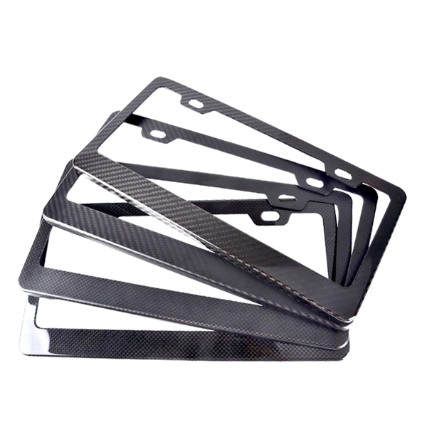 100% 3K Carbon Fiber Car License Plate Frame Holder