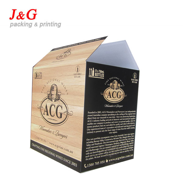 Custom paper wine box