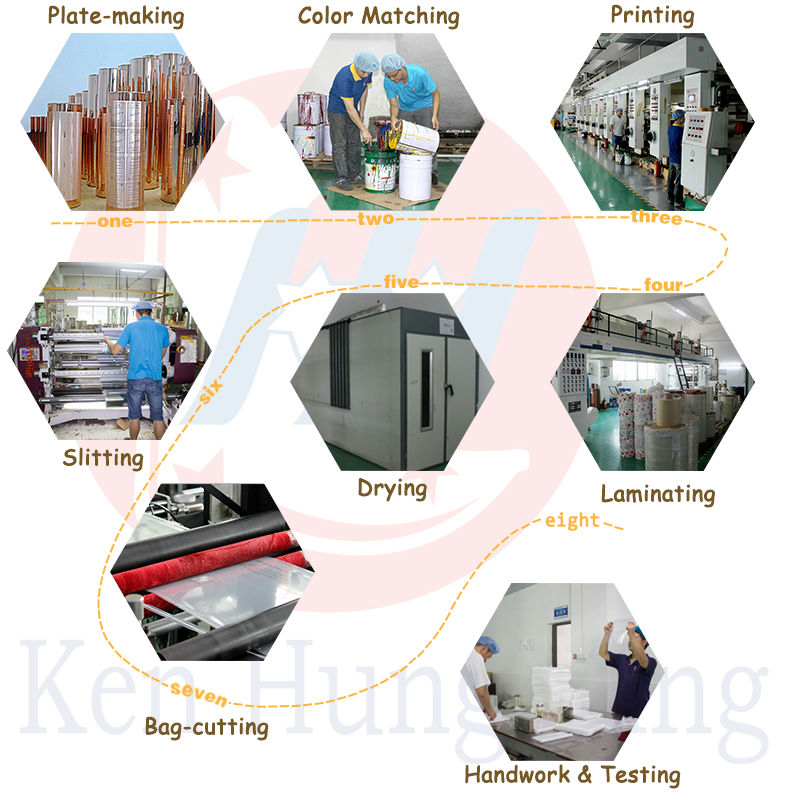 Stand up Kraft Paper Tea Bag Factory with Zipper and Window
