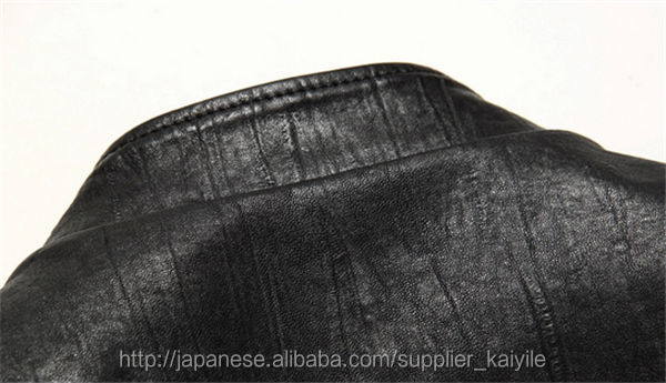 安い価格ブラックの男性puレザージャケット問屋・仕入れ・卸・卸売り