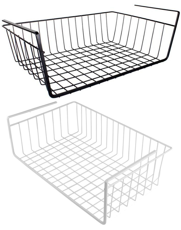 Under Shelf Sliding Organizer Wire Basket For Kitchen Cabinets