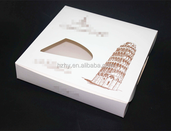 中国サプライヤーロゴカスタマイズされたコーティングされた紙ピザボックス付きハンドル仕入れ・メーカー・工場