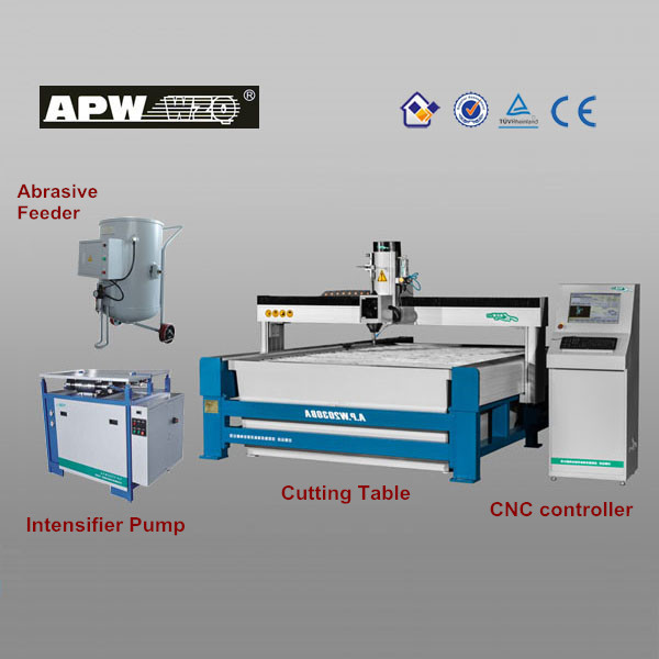 Apw超高圧cncウォータージェットはセラミックタイル切断機石切断機仕入れ・メーカー・工場