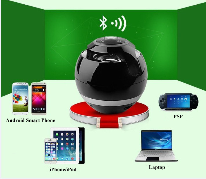 ボール形状カラフル付きポータブルbluetoothのスピーカーtfカード、 ミニブルートゥーススピーカー仕入れ・メーカー・工場