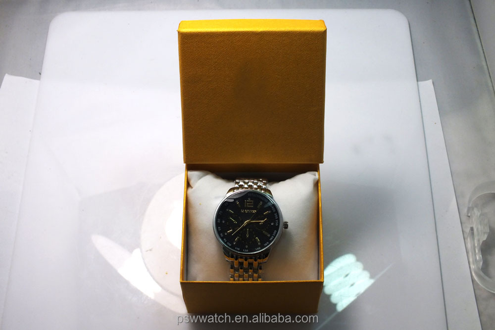 Big Dial Men Watch Vogue And Good Quality leather movt Watch In Factory Price