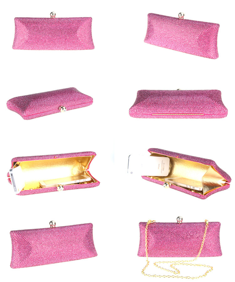 ピンク水晶石クラッチバッグで多くの色仕入れ・メーカー・工場