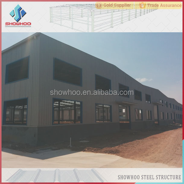 modern designed temporary steel structure frame building prefab factory steel warehouse