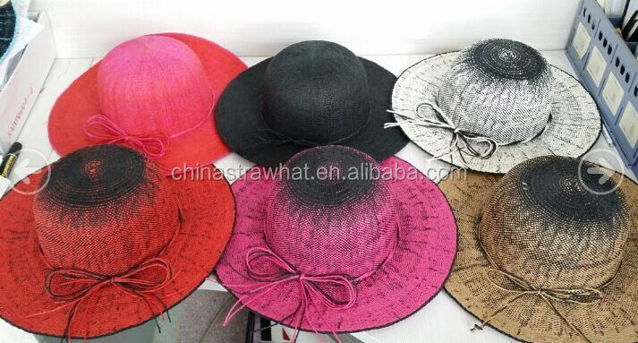 2014 new woven floppy hat for lady