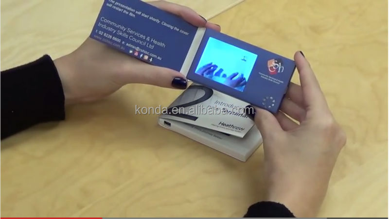 ビデオグリーティングカードlcdデジタルビデオ4.3''7''card/事業名のカード仕入れ・メーカー・工場