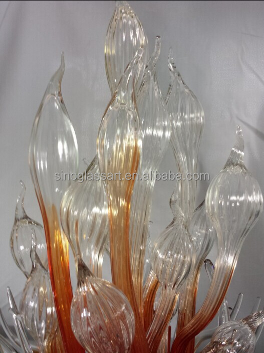 魅力的な導かれた彫刻吹きアート装飾的なガラスのテーブルランプ仕入れ・メーカー・工場