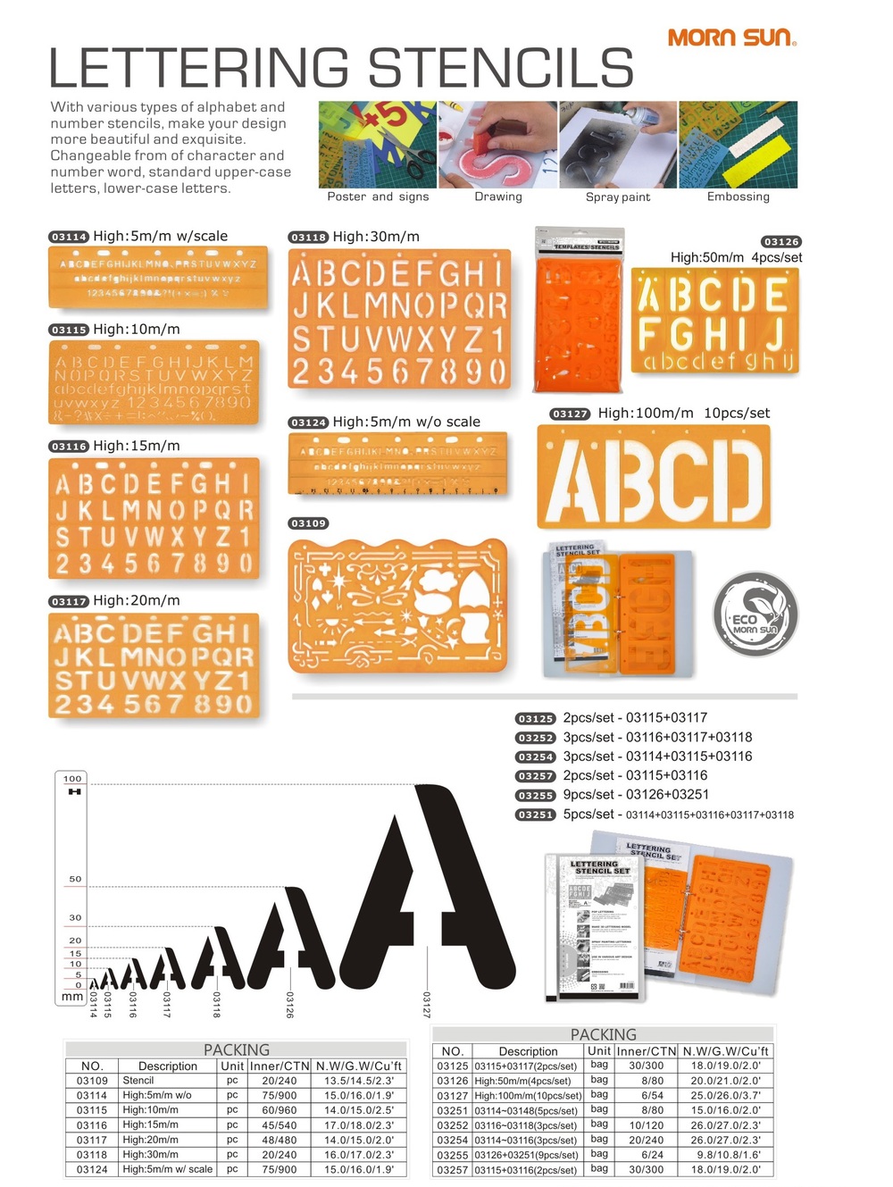 LETTERING STENCILS