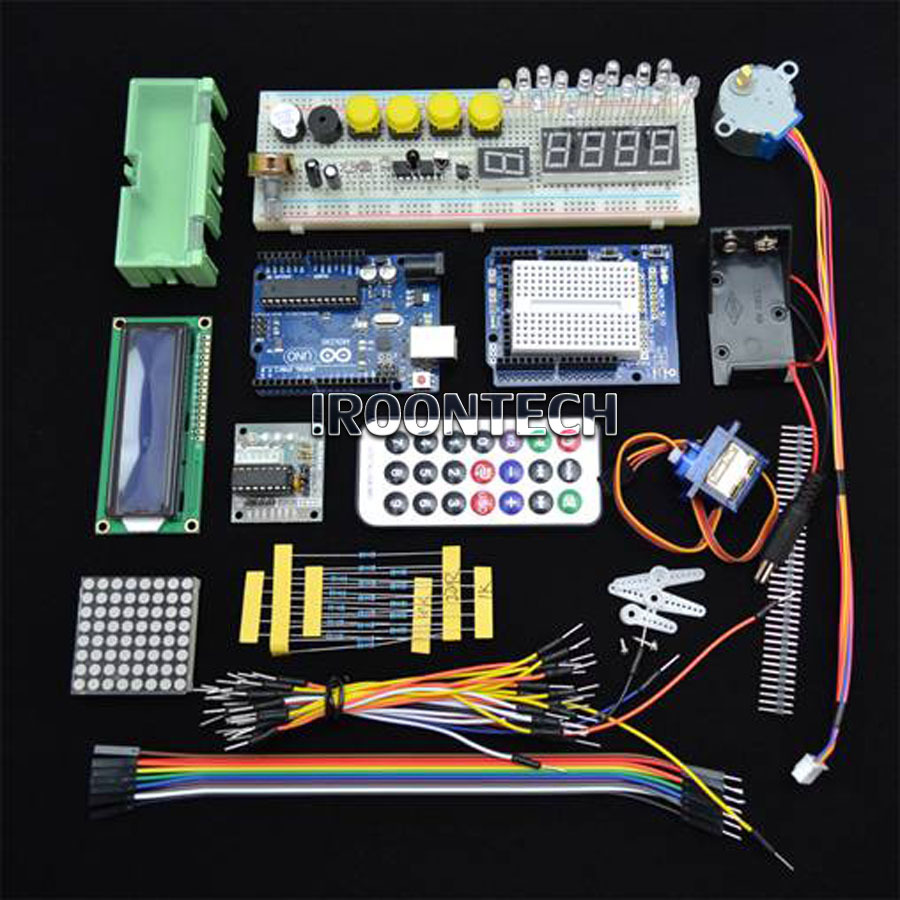 unor3スターターキットマイクロコントローラは、 ソフトウェアを学習ステップモータサーボ1602ＬＣＤブレッドボードのジャンパー線arduinoパッケージを学習のための問屋・仕入れ・卸・卸売り