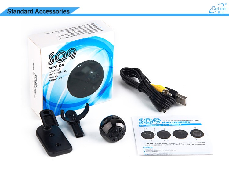 Mini md80 sport spy camera camcorder dv dvr webcam tf card 180