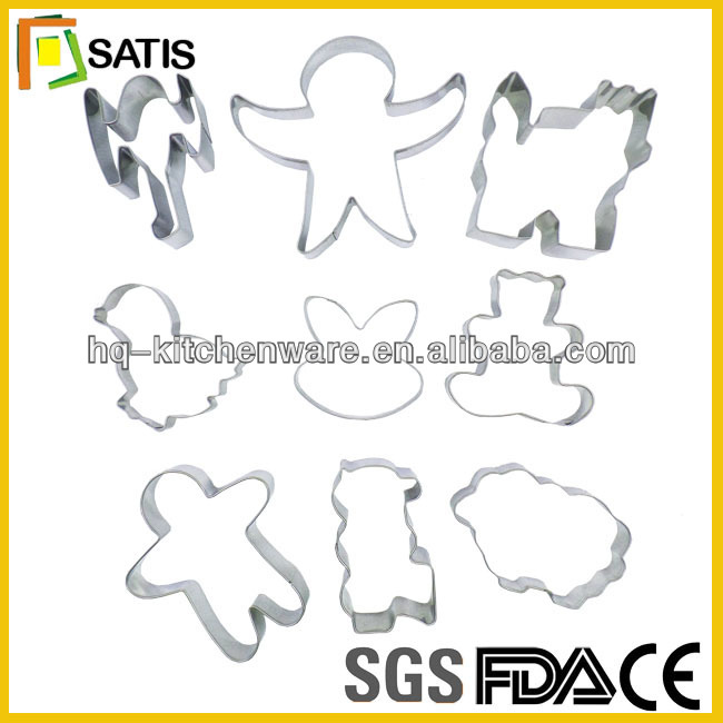 high quality stainless steel ghost shape copper cookie cutters