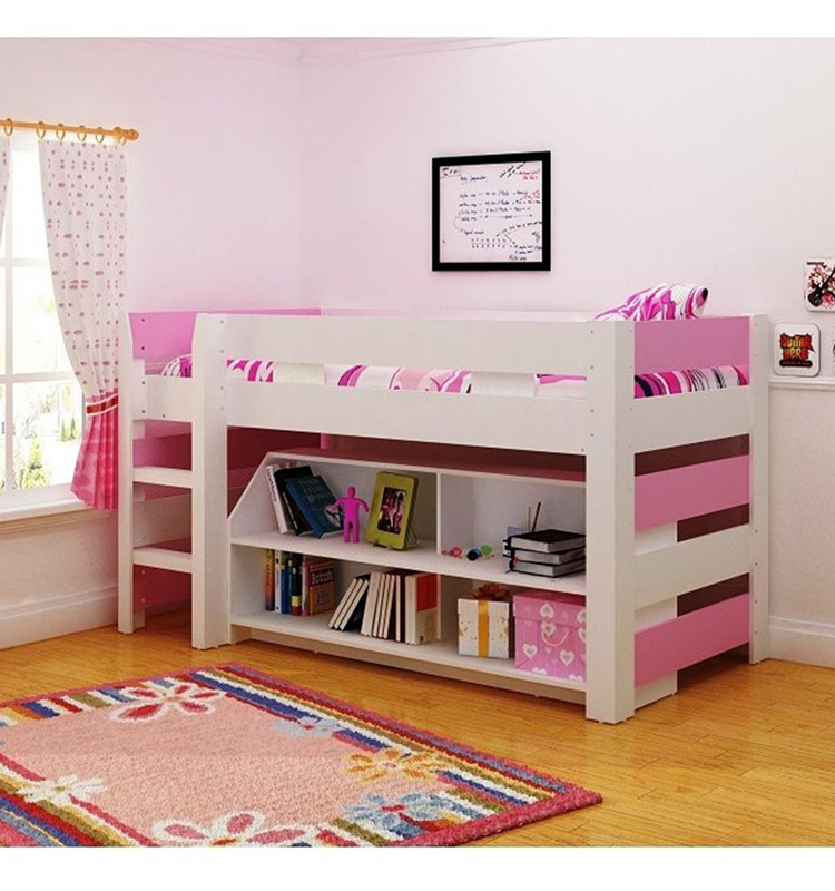 Good Quality Kids Bedroom Furniture Child Wooden Bed With Storage And Bookshelf Buy Child Wooden Bed Child Wooden Bed With Storage And