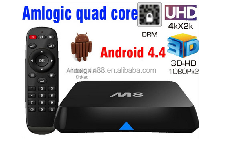 amlogics802m82014年新しいクアッドコアアンドロイドテレビボックス問屋・仕入れ・卸・卸売り