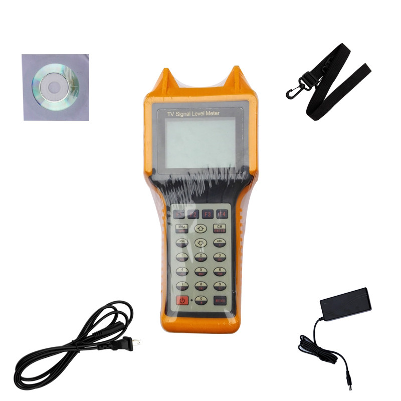 5870mhz 64 / 128 / 256 Qam Digital Cable Tv Rf Signal Level Meter With