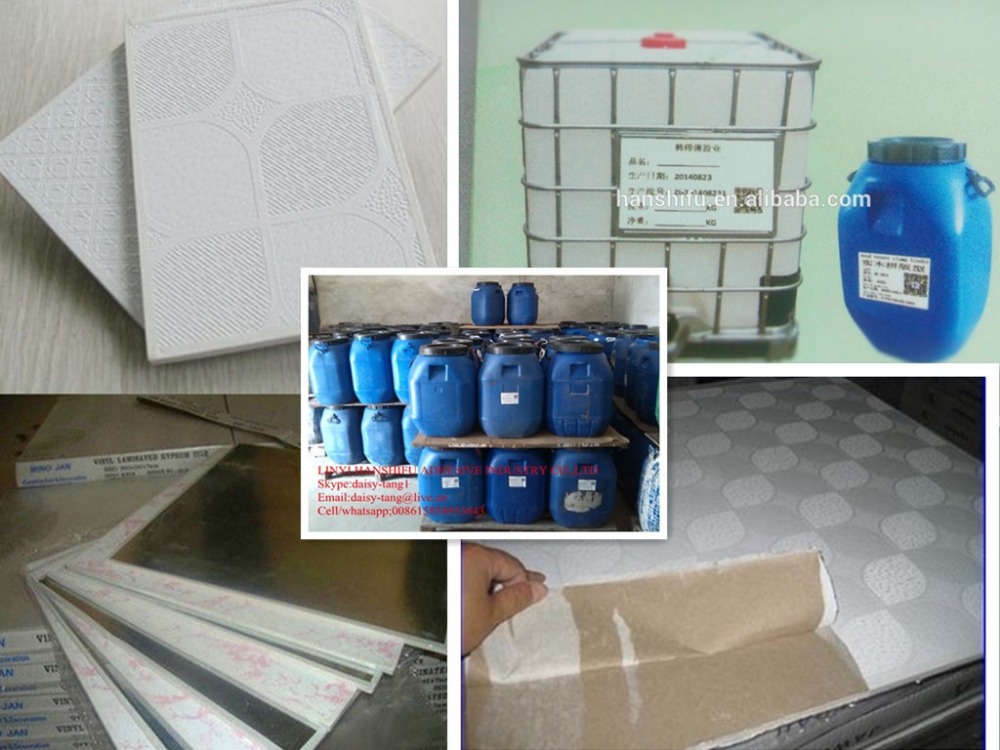 White Glue For Aluminum Foil Pvc Gypsum Board Pvc Film Gypsum Board