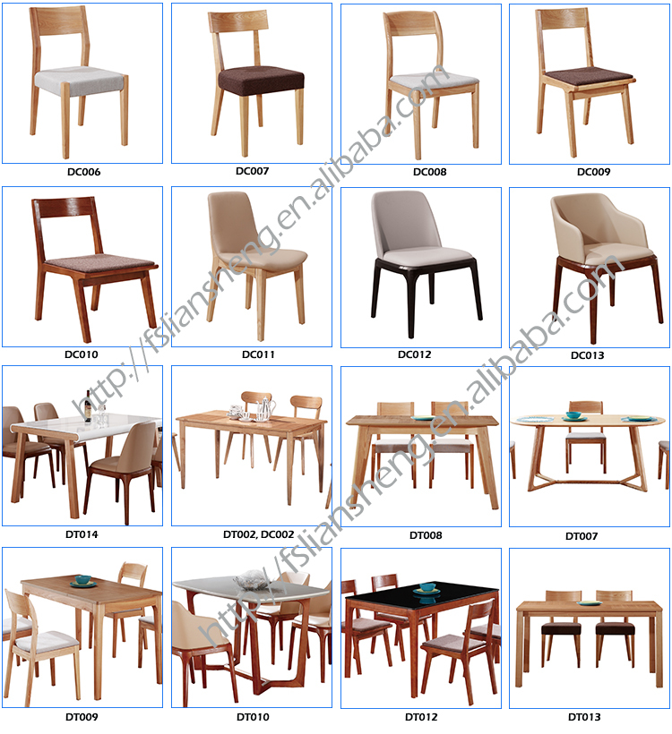 シンプルなソリッド材のダイニングテーブルと椅子のセットdt007-07仕入れ・メーカー・工場