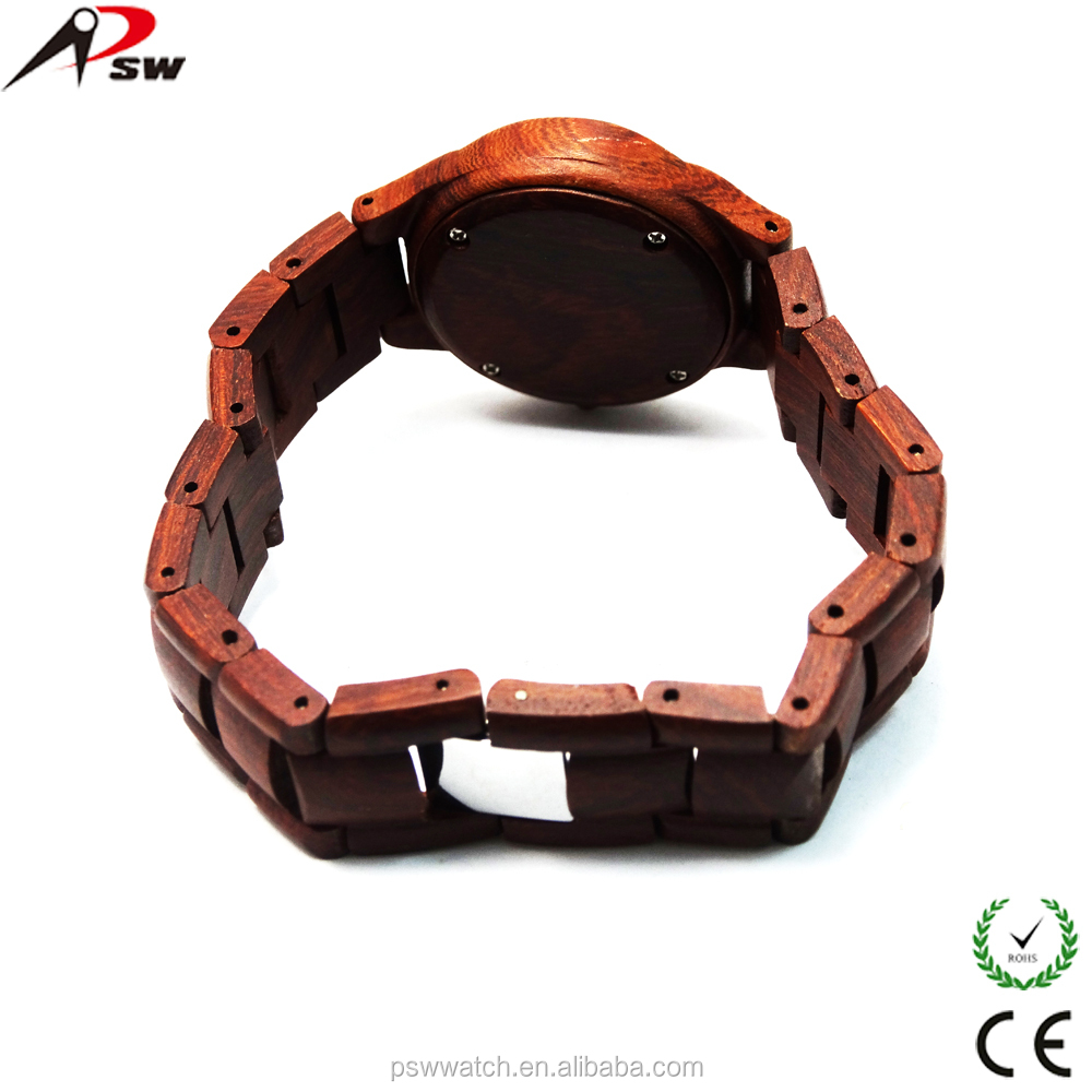 High quality new fashion wooden watch, 100% natural watch wood, wooden wrist watch