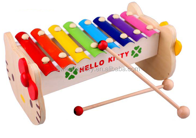 子供のおもちゃのミュージカルでノック木製楽器玩具セット、 高品質の音楽の木琴赤ちゃん用おもちゃ、 音声標準木製の木琴問屋・仕入れ・卸・卸売り