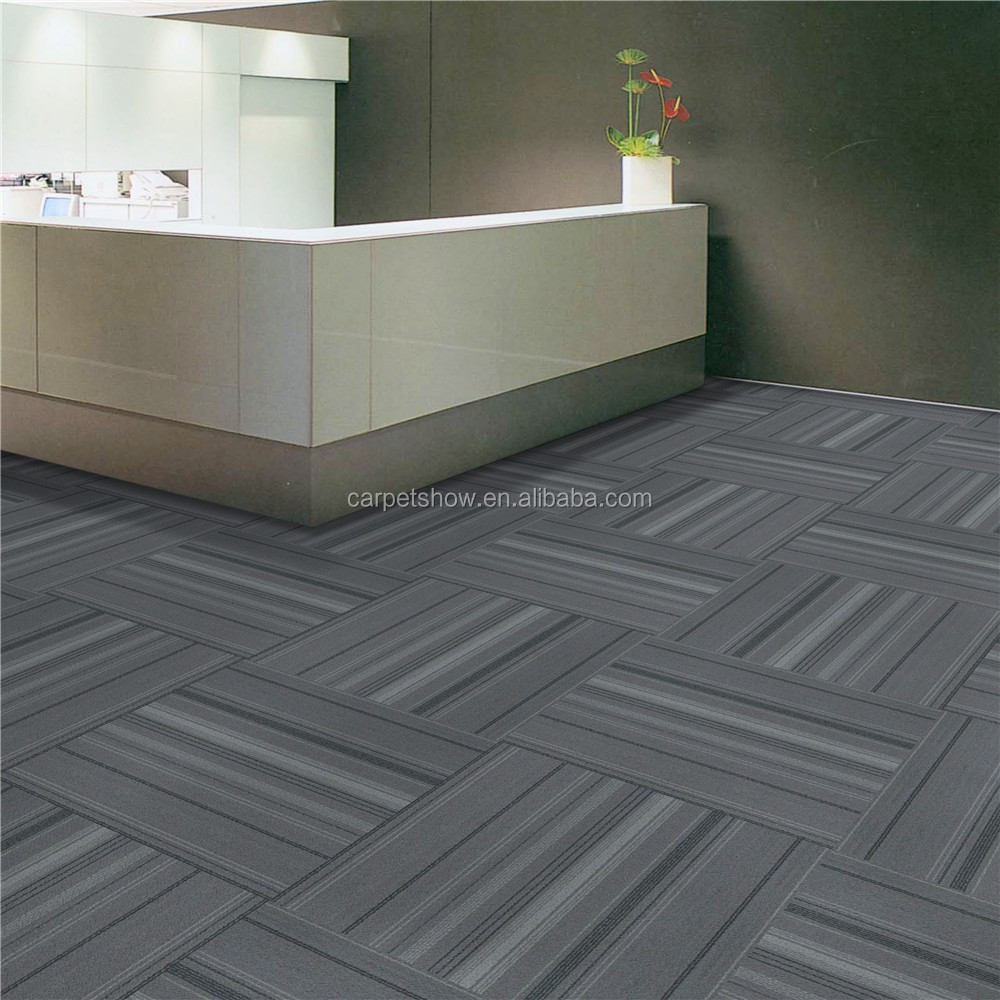 50x50cm polypropylene modular carpet with pvc backing