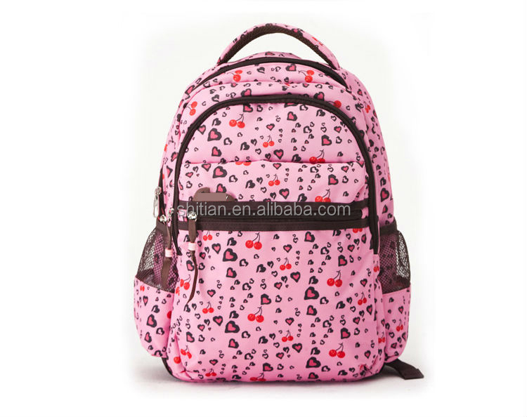 新しいデザインの子供のためのスクールバッグ女の子ピンクのバックパックメッシュ付きポケットsj146仕入れ・メーカー・工場
