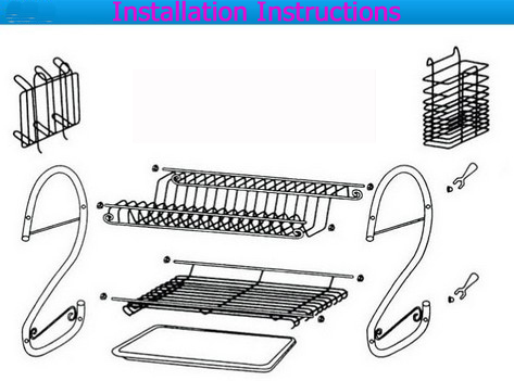 Kitchen Dish Cup Drying Rack Drainer Dryer Tray Cutlery Holder Organizer Tools High Quality問屋・仕入れ・卸・卸売り