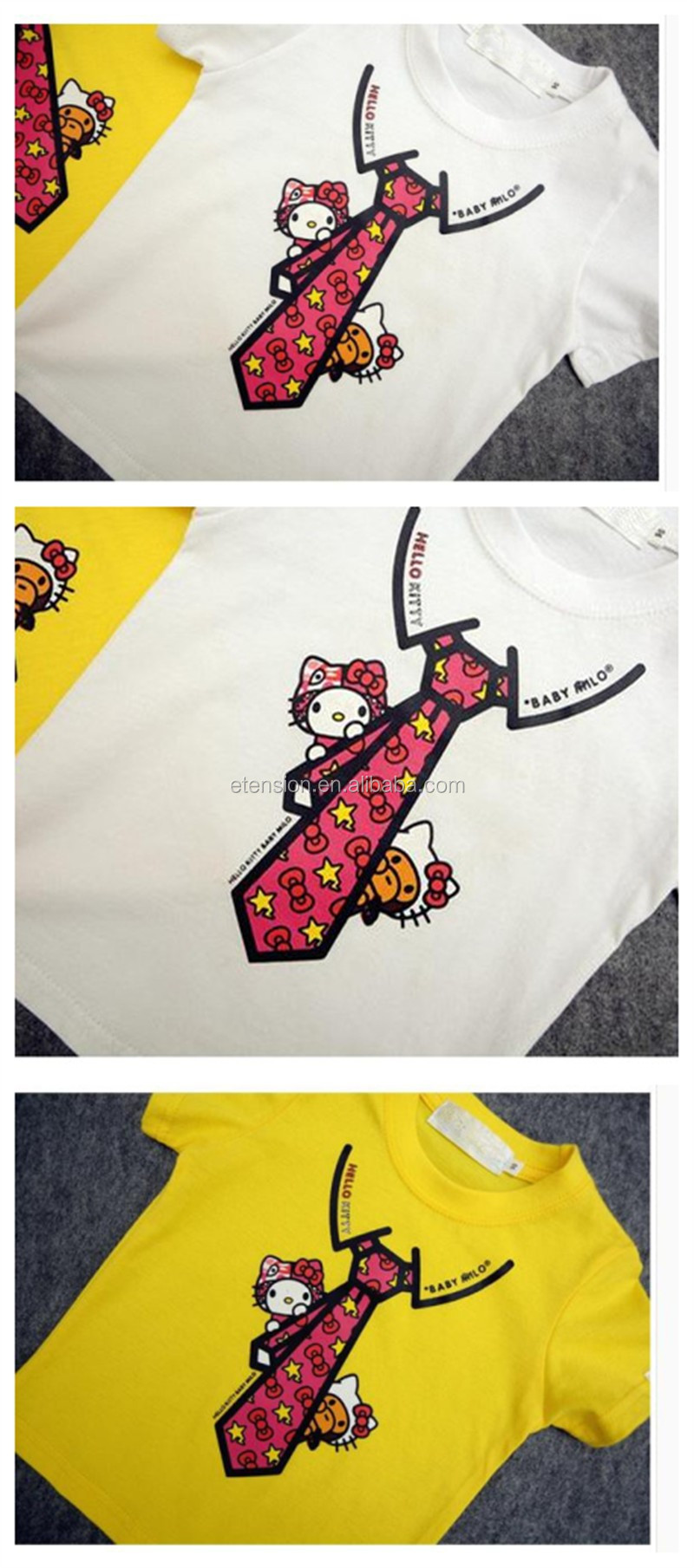 Oem美しいプリントラブリーキッズ女の子スリムフィットtシャツ仕入れ・メーカー・工場
