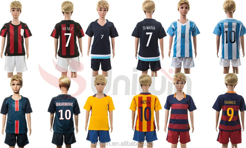 安い2015/2016スポーツユニフォームデザインの子供たち仕入れ・メーカー・工場