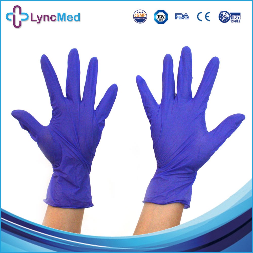 Excellent Quality M3.0g Disposable Nitrile Latex Free Gloves Hand