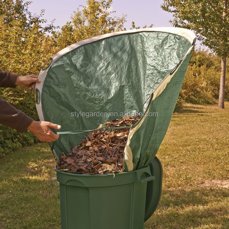 Plastic Pop Up Garden Leaf Collector Bag Waste Bag Garbage Collector